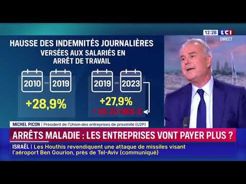 Débat sur LCI - Arrêts maladie : les entreprises vont-elles payer plus ? Avec Michel Picon