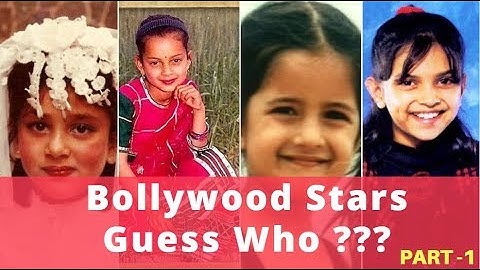 Guess Bollywood Stars From Childhood Pictures | Guess the Bollywood Actors Challenge
