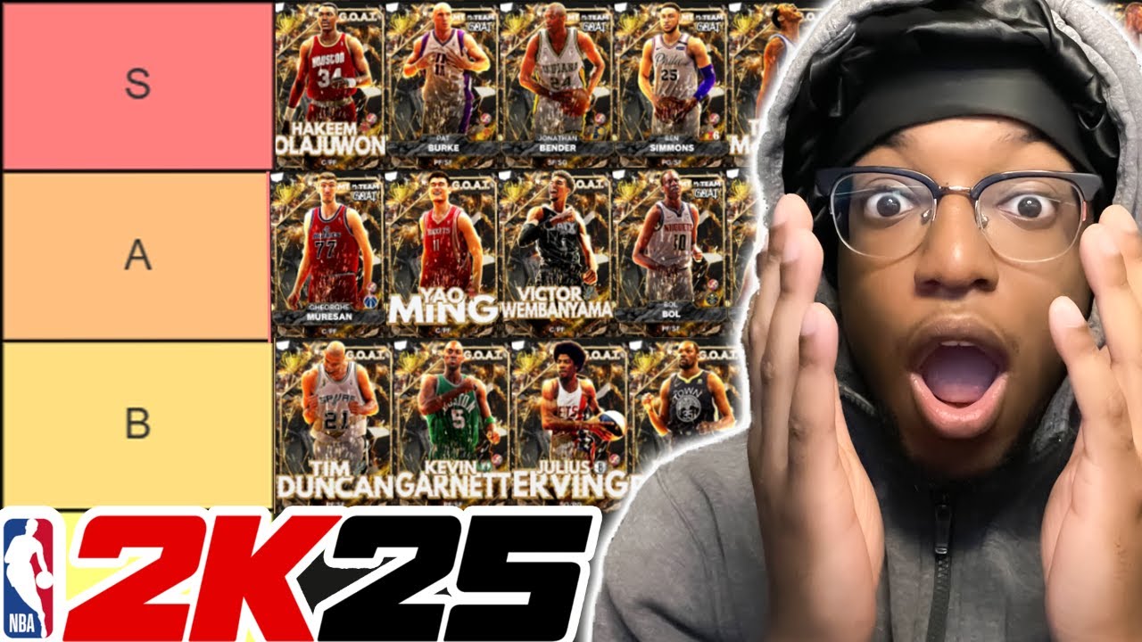 RANKING THE BEST GOATS CARDS ON A TIERLIST IN NBA 2K25 MYTEAM
