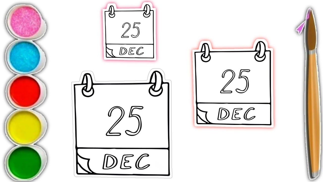 cute calendar drawing ll How to Draw 📅calendar for step by step | watercolor l art SL Drawing