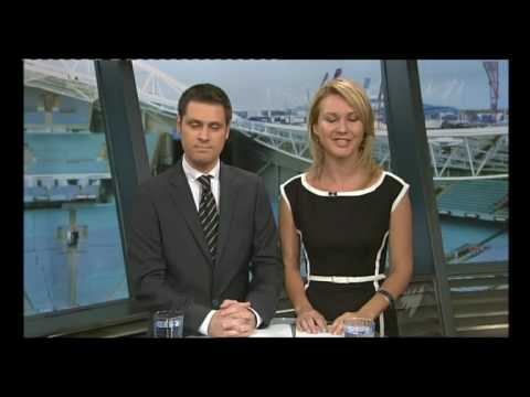 Extra Time (SBS) Tuesday, 17/2/09 (6pm) SBS's Extra Time hosts, Scott McIntyre and Mariana Rudan report on the news that Melbourne's Telsta Dome had been booked by both the AFL and A-League, resulting in the 2009 A-League Grand Final winning the battle for the stadium booking.