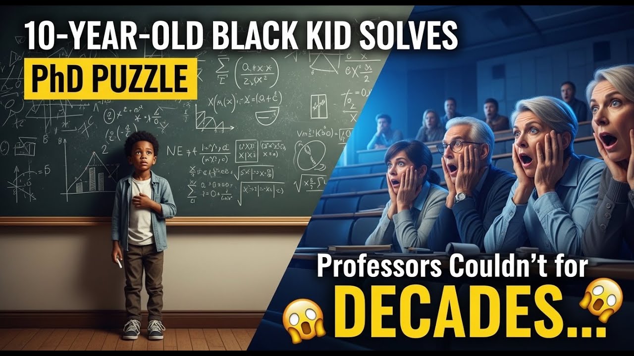 10 Year Old Black Kid Solves PhD Puzzle – Professors Couldn't for Decades...