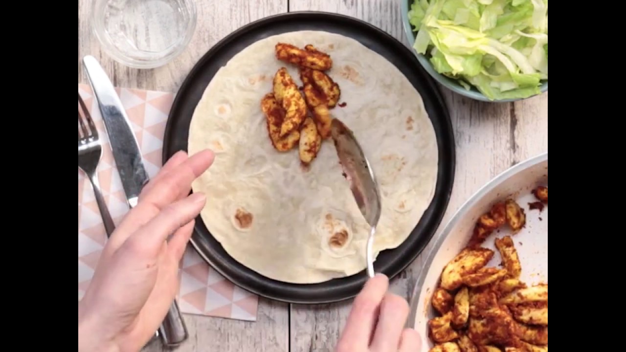 Wat Eten We Vandaag? Wraps Met Kipfilet En IJsbergsla YouTube