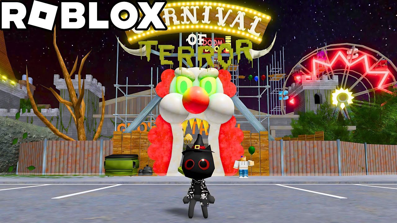 ROBLOX 😱 Surviving the Carnival Of Terror Obby! Collab Escape! 🎃 