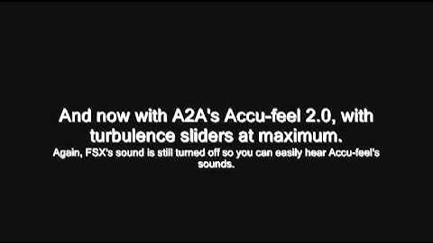 Accu-feel 2.0 turbulence