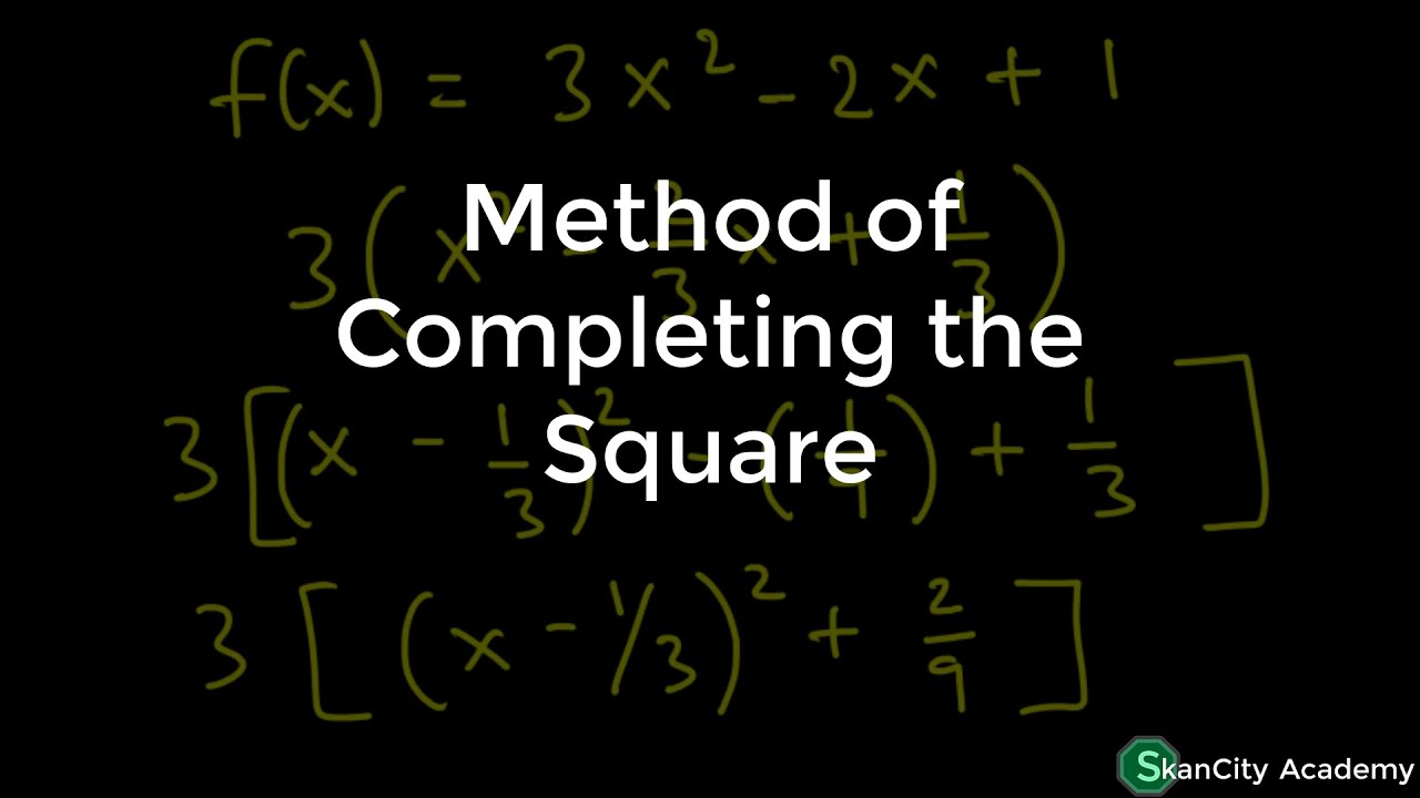 Method of Completing the Square (Minimum and Maximum Value) - | SHS 1 ...