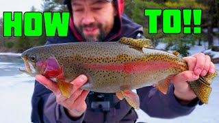 Ice Fishing for Rainbow Trout  Tips and Tricks!