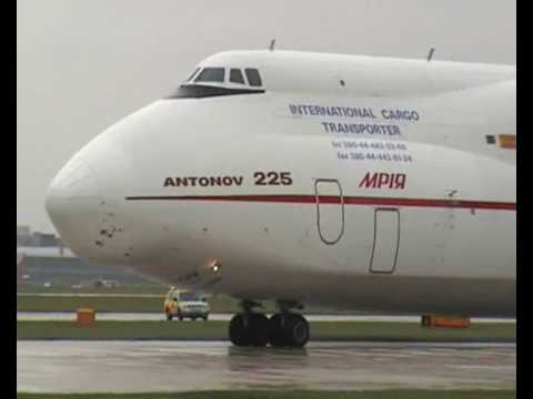 www.youtube.com The Antonov An-225 Mriya,(THE WORLDS BIGGEST PLANE) (NATO reporting name: Cossack) is a strategic airlift transport airplane that was built by Antonov (ASTC). It was designed for the Soviet space program as a replacement for the Myasishchev M-4 'Bison' for the purpose of carrying the Energia rocket boosters and to also be able to carry the Buran space shuttle in piggy-back mode much the same as the American Shuttle Carrier Aircraft.The An-225 first flew on 21 December, 1988. Only one An-225 is currently in service. It is commercially available for carrying ultra heavy and/or oversize freight. It can carry up to 227 metric tons (250 short tons) of cargo. A second An-225 was partially built in connection with the Soviet space program but was never finished. This unit is finally nearing completion as of 2005. The construction of further units will depend upon demand for oversize cargolifting.At 600 metric tons, the An-225 is the world's heaviest aircraft, although its wingspan is less than that of the "Spruce Goose", Howard Hughes' flying boat, which never flew more a single, short, low-altitude test flight. Both the An-124 and An-225 are larger than the C-5 Galaxy, the largest aircraft in the US inventory. The An-225 is also larger than the Airbus A380. In November of 2004, FAI placed the An-225 in the Guinness Book of Records for its 240 records and overall outstanding aerial performance.The funniest 6 minutes you will ever see! Remember how many of these <b>...</b>