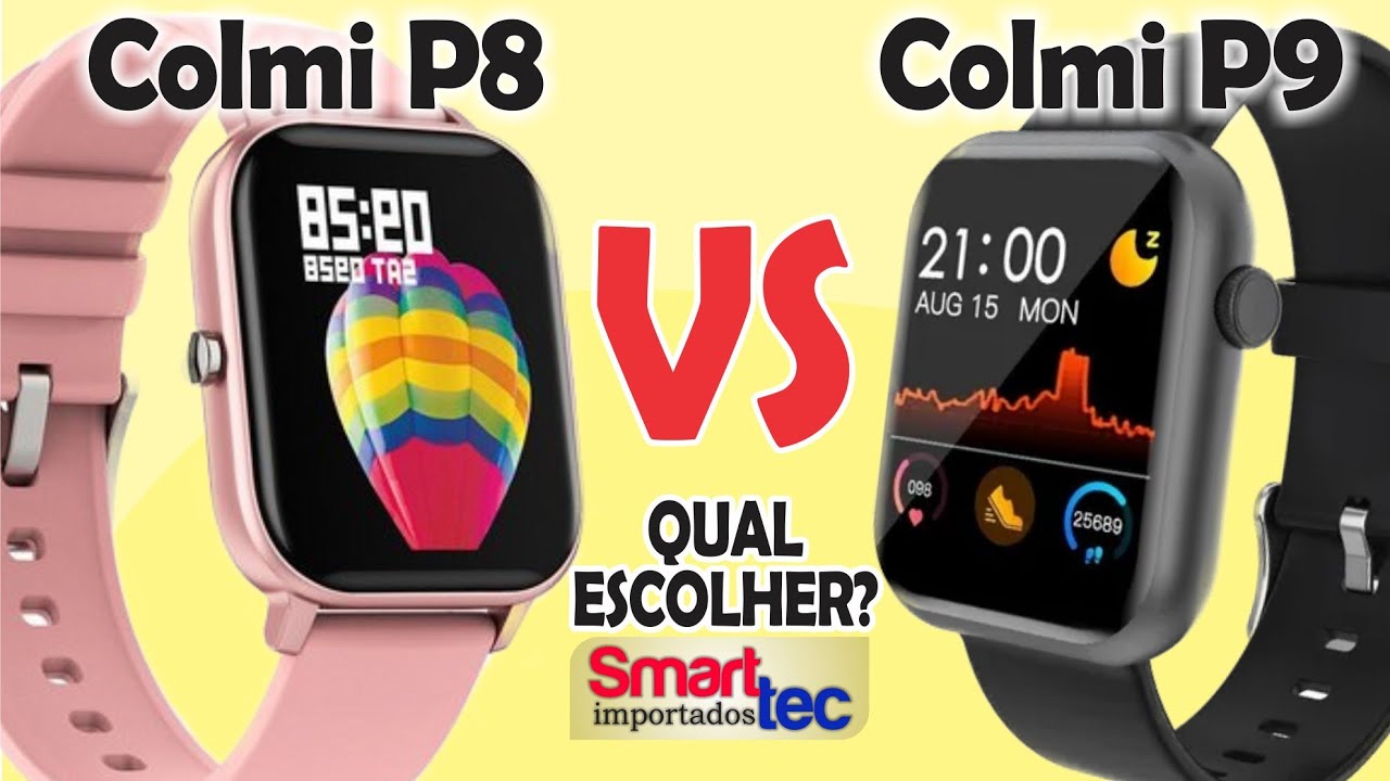 Comparativo: Colmi P8 vs Colmi P9 - Qual é Melhor? - YouTube