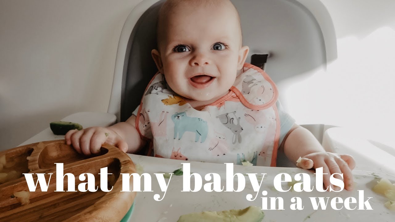 WHAT MY 6 MONTH OLD BABY EATS IN A WEEK! YouTube