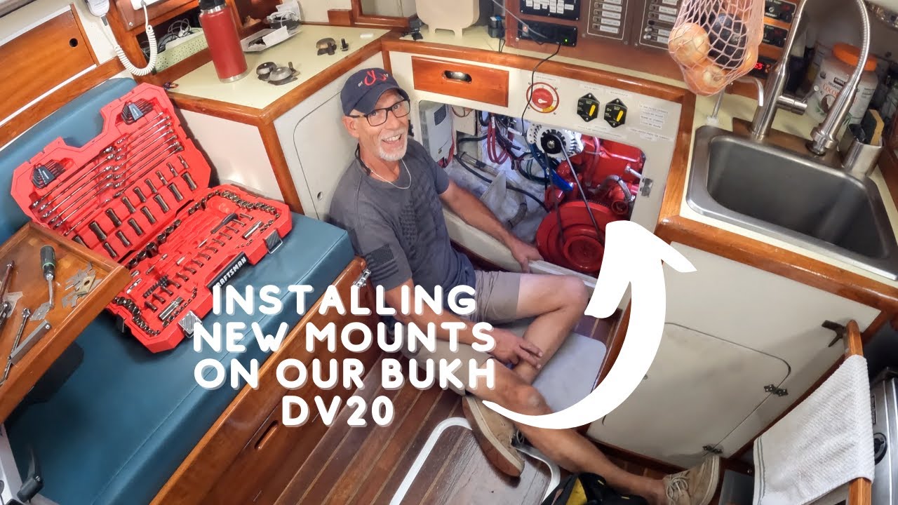 EP.  26 BOAT LIFE | Motor Mounts in Miami & SHOWERING in the RAIN
