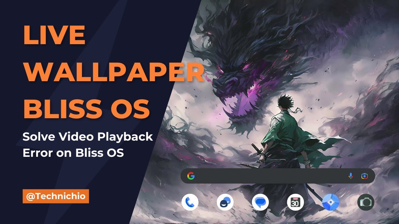 Исправьте ошибку с живыми обоями Bliss OS и используйте любое видео в качестве обоев.