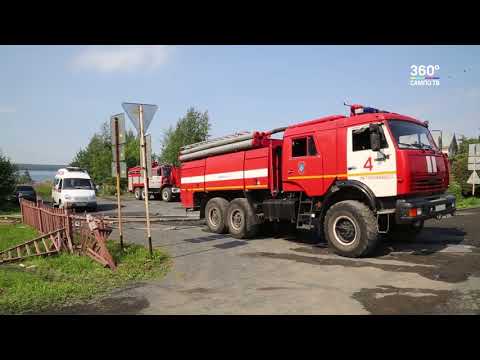 В Кондопоге сгорела