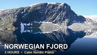 Cozy Norwegian Fjord Ambience 🇳🇴 3 Hours of Calm Nordic Piano & Still Water | Sleep • Study screenshot 3