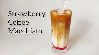 Strawberry coffee macchiato recipe - Iced coffee screenshot 4