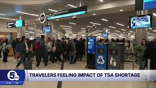 Is there a long TSA checkpoint wait time at Cleveland Hopkins?