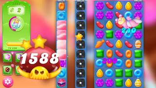 Candy Crush Jelly Saga Level 1588 || Hard Level || 2 Stars 🌟🌟 screenshot 3