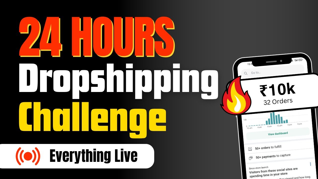 24 Hours Indian Dropshipping Challenge (Live Results)