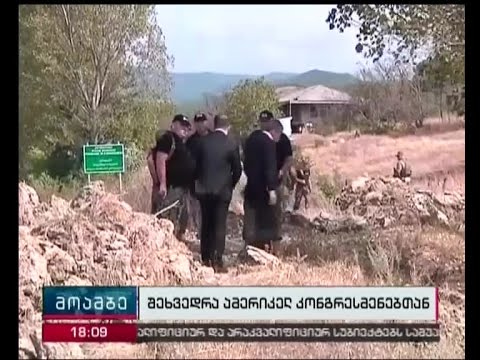 ამერიკელი კონგრესმენები პარლამენტის თავმჯდომარეს ხვდებიან