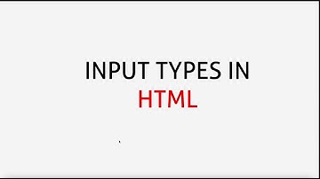 Input Types in HTML #htmltutorial #kaashiv #kaashivinfotech #kaashivinfotechreviews