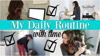 My Daily Routine | My Cleaning + Work from Home Routine with Time