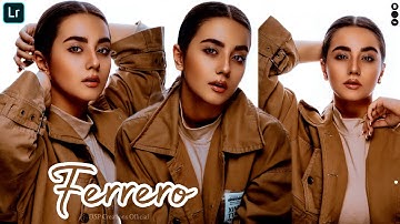 FERRERO PRESET  |  Lightroom Mobile Presets Free XMP | How To Edit DarkBrown Tone In Lightroom | DSP