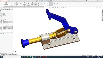 TOGGLE CLAMP PROJECT ANIMATION AND ROTATION IN SOLIDWORKS