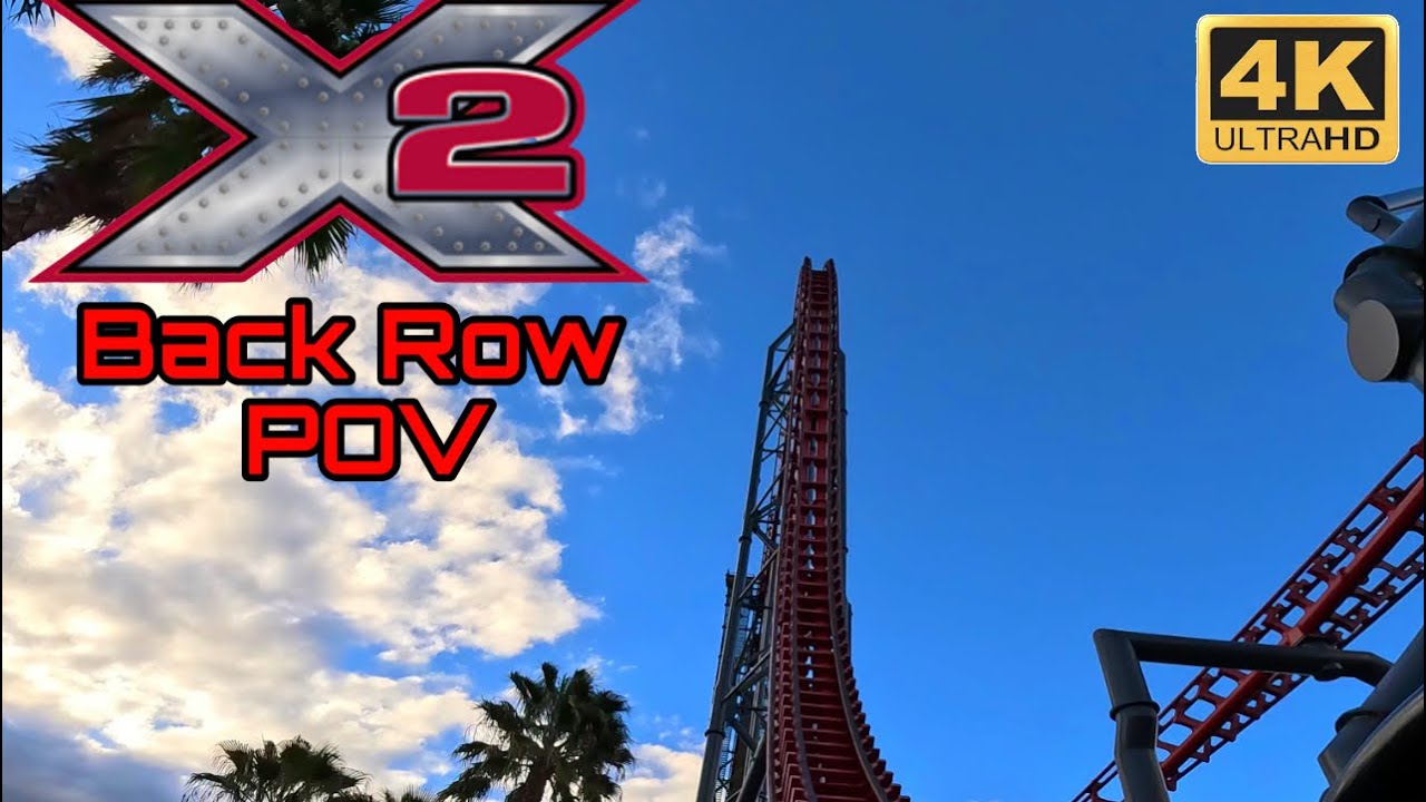 X2 Back Row POV (4K/60fps) Six Flags Magic Mountain - YouTube