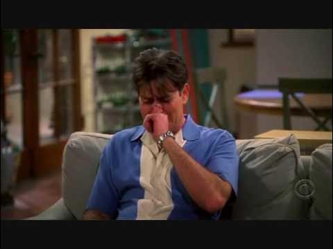 two and a half men - Charlie crying - YouTube