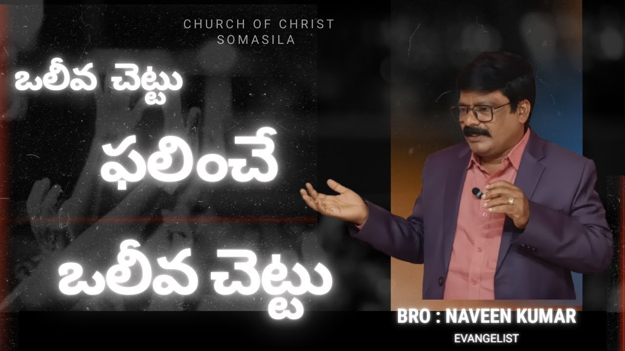 ఫలించే ఒలీవ చెట్టు //  by BROTHER NAVEEN KUMAR SOMASILA  PROJECT