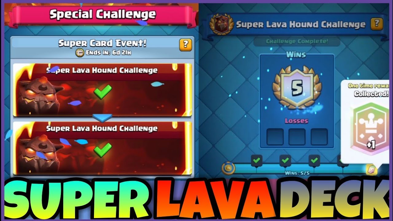 BEST DECK FOR SUPER LAVA HOUND CHALLENGE | CLASH ROYALE - YouTube