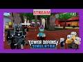 🔴ROBLOX TOWER DEFENSE SIMULATOR | Playing With Fans | LIVE