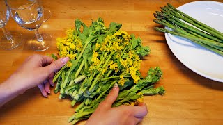 Cooking Freshly Picked Flowers for Japanese Spring Dinner