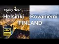 [4K HDR] Finland | Aerial Cinematic 2025–26 | ドローン空撮＆オーロラハイライト | ヘルシンキ中央駅とロヴァニエミの空撮総集編