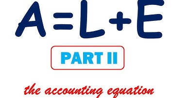 Accounting Equation Part II
