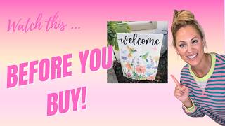 Welcome Hummingbird Spring Flowers Garden Flag  Demo