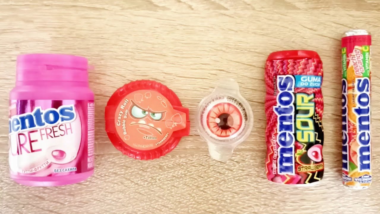 A New Batch of Sweets Mentos and Marmalade Eye ASMR. YouTube