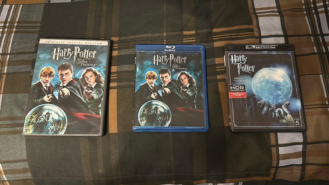 Harry Potter and the Order of the Phoenix DVD / Blu-ray / 4K Comparison ...