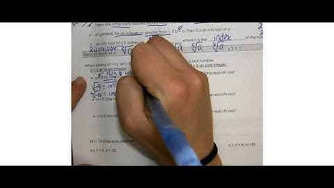 6 1 Evaluate nth Roots and Use Rational Exponents Video Lesson