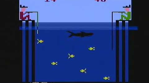 Atari 2600 Fishing Derby Game Cartridge by Activision, An Annotated Review