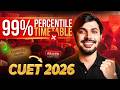 CUET 2026 AIR 1 Timetable + ROADMAP🔥 Last 30 Days Time Management Strategy CUET 2026 💯 #cuet