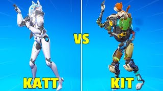 *NEW* KATT vs KIT in Fortnite Dance Battle! (Paws & Claws)