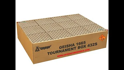 Tournament Box 432-Schuss-Feuerwerk-Batterie Geisha