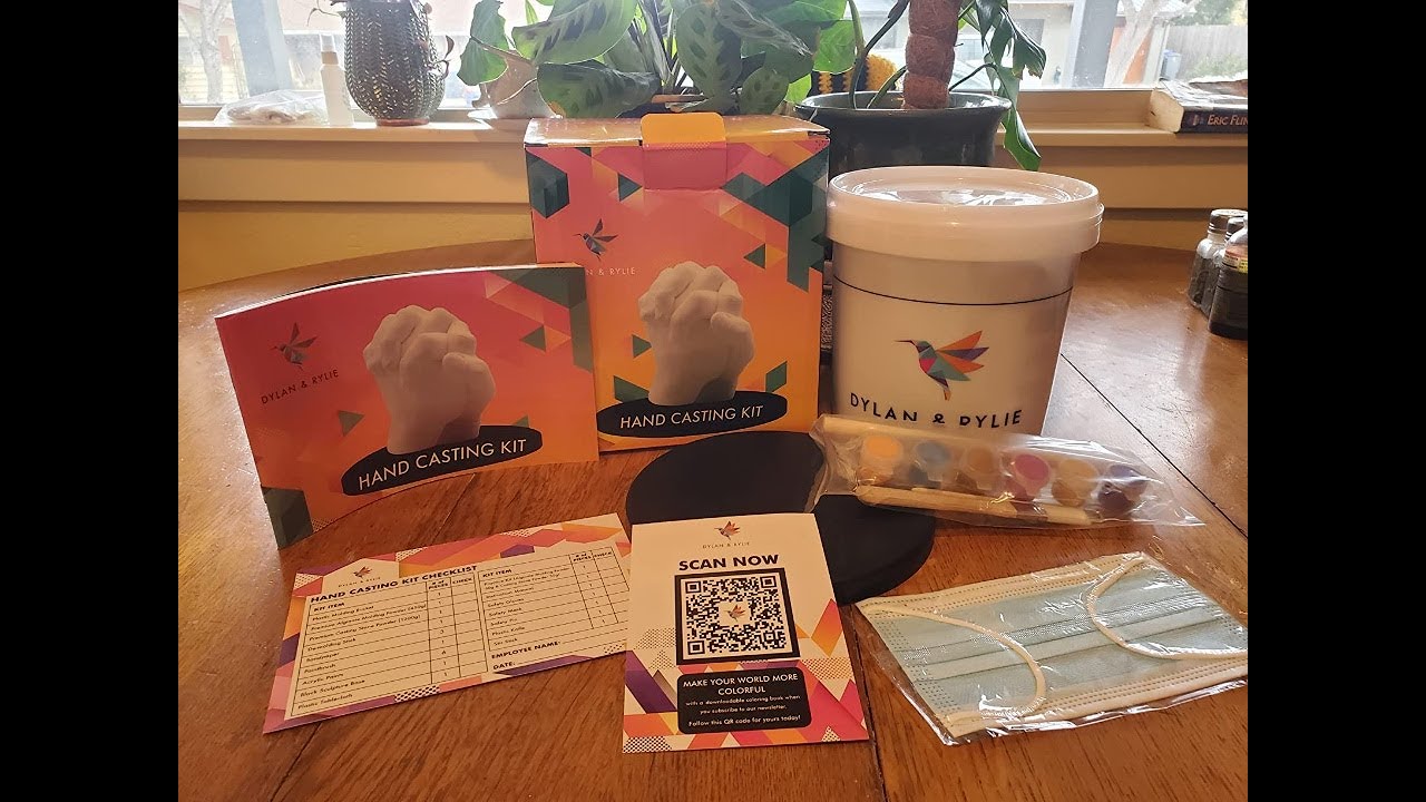 Dylan & Rylie Hand Casting Kit Couples Plaster Hand Mold Casting Kit