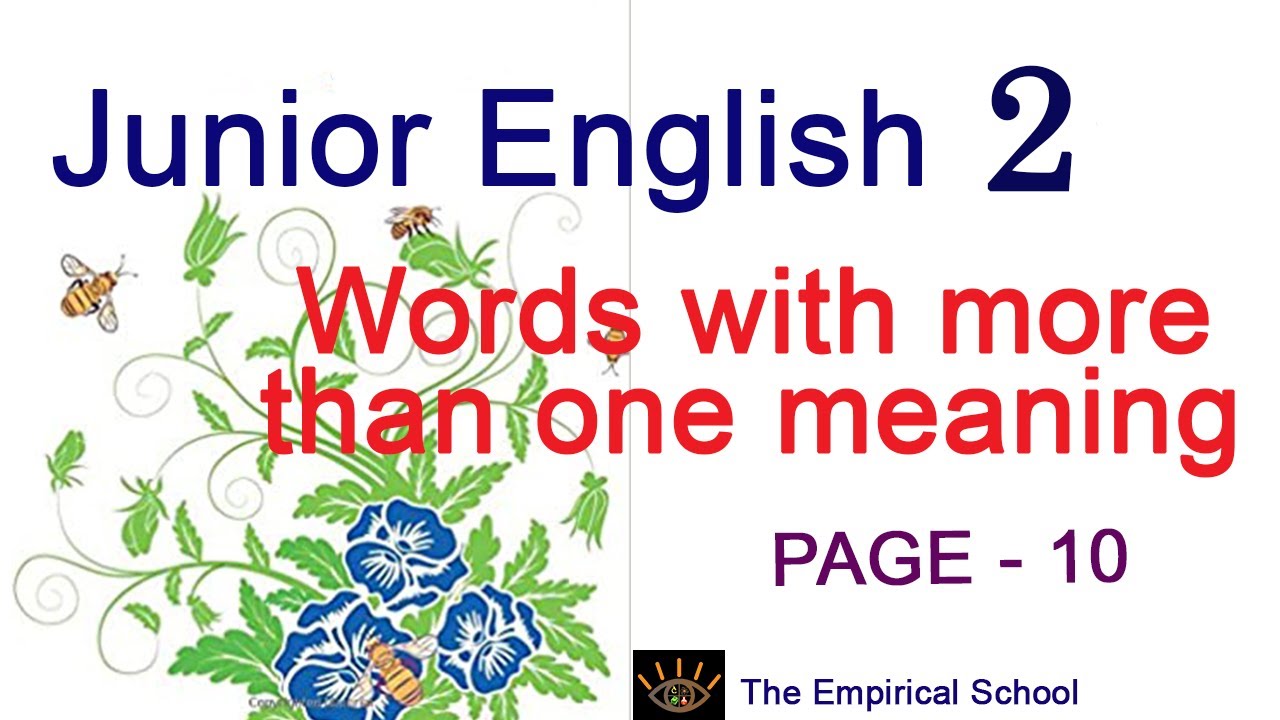 junior-english-2-page-10-words-with-more-than-one-meaning-i-solution-of