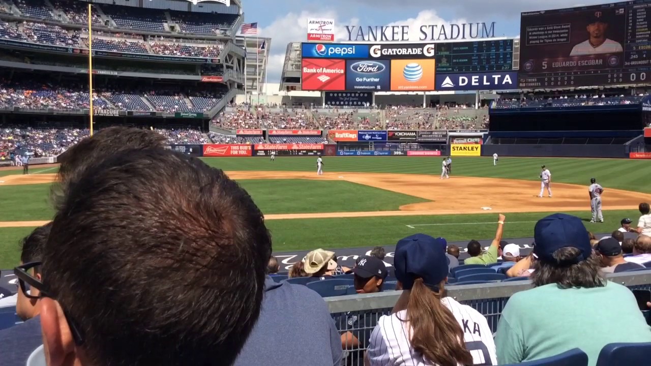 Yankee stadium seats YouTube
