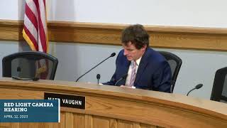 Red Light Camera Hearing - April 12, 2023