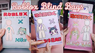 Roblox Blind Bags Unboxing Compilation | ASMR Paper Crafts Paper Dolls Anime Edition! by JelamieneChan 3,383 views 5 months ago 9 minutes, 7 seconds