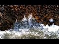 Waves of Atlantic Ocean in Cascais, Portugal. Shot On DJI Mini 3 Pro