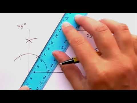 بناء زاوية 75 درجة